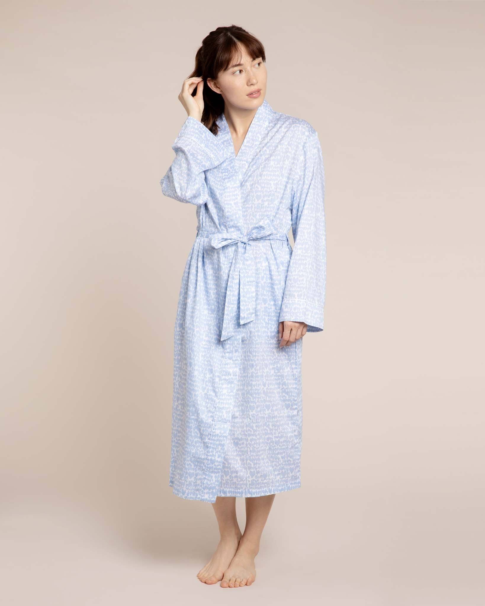 Lovebirds Organic Cotton Robe Dressing Gowns Yawn 
