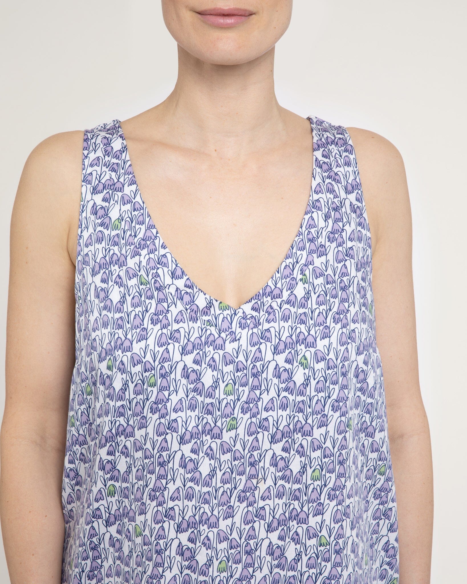 Pixie print organic cotton nightdress, lilac Nightdress Yawn 