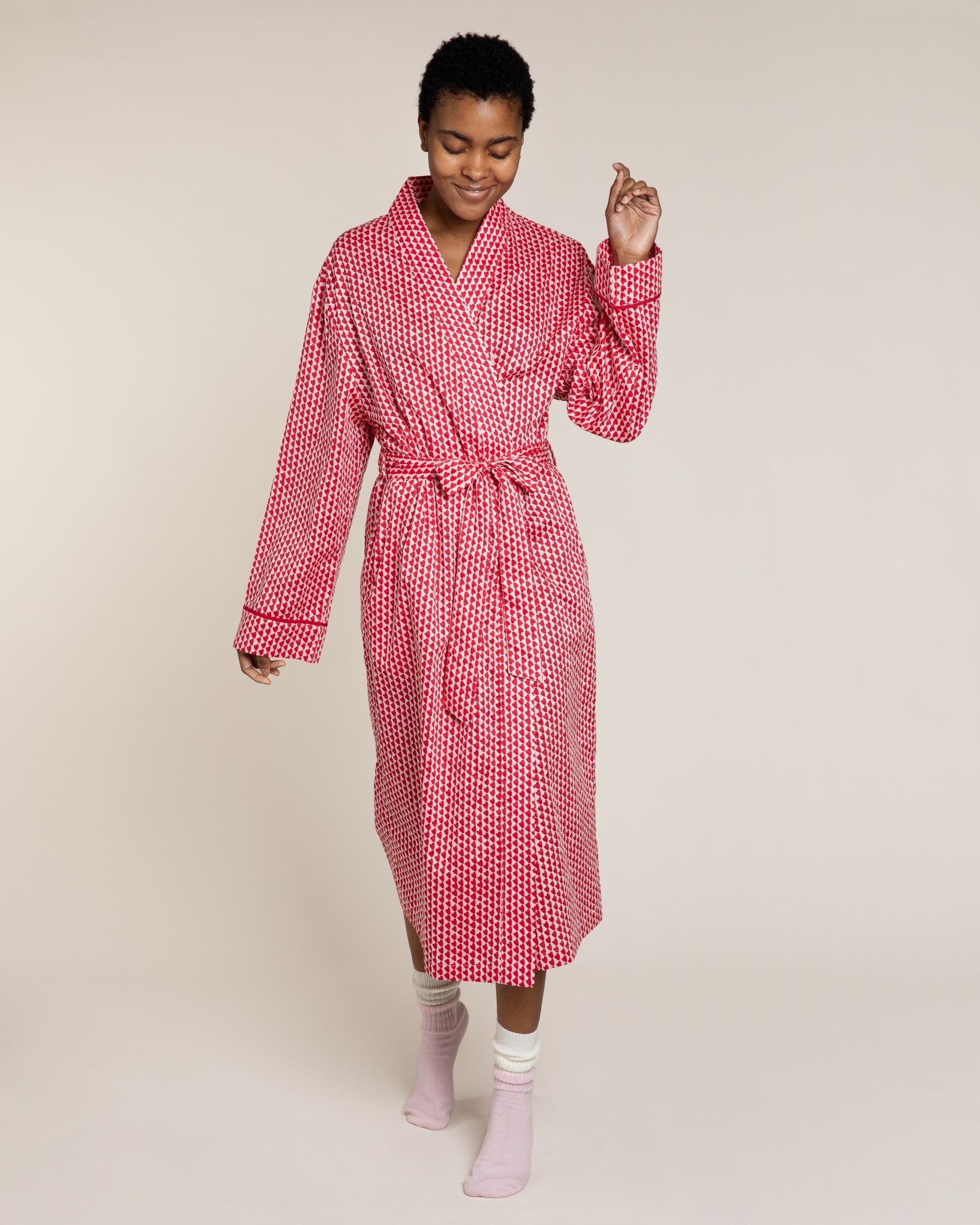 Nile Green Muslin Turkish Cotton Bathrobe | Ocoza